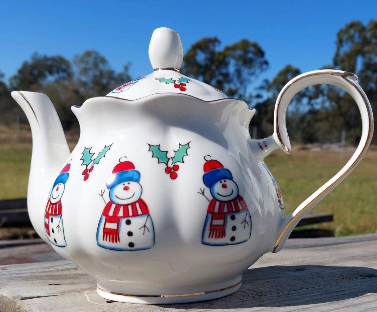 Snowman Fun Custom 4cup Teapot (Custom)